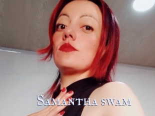 Samantha_swam